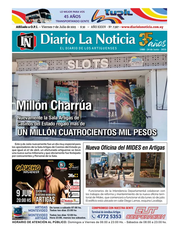 portada VIERNES 7 DE JULIO