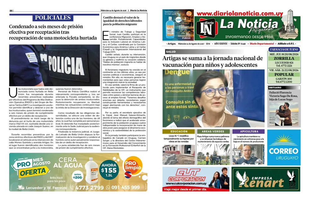 19 - MIÉRCOLES 19-08-2026