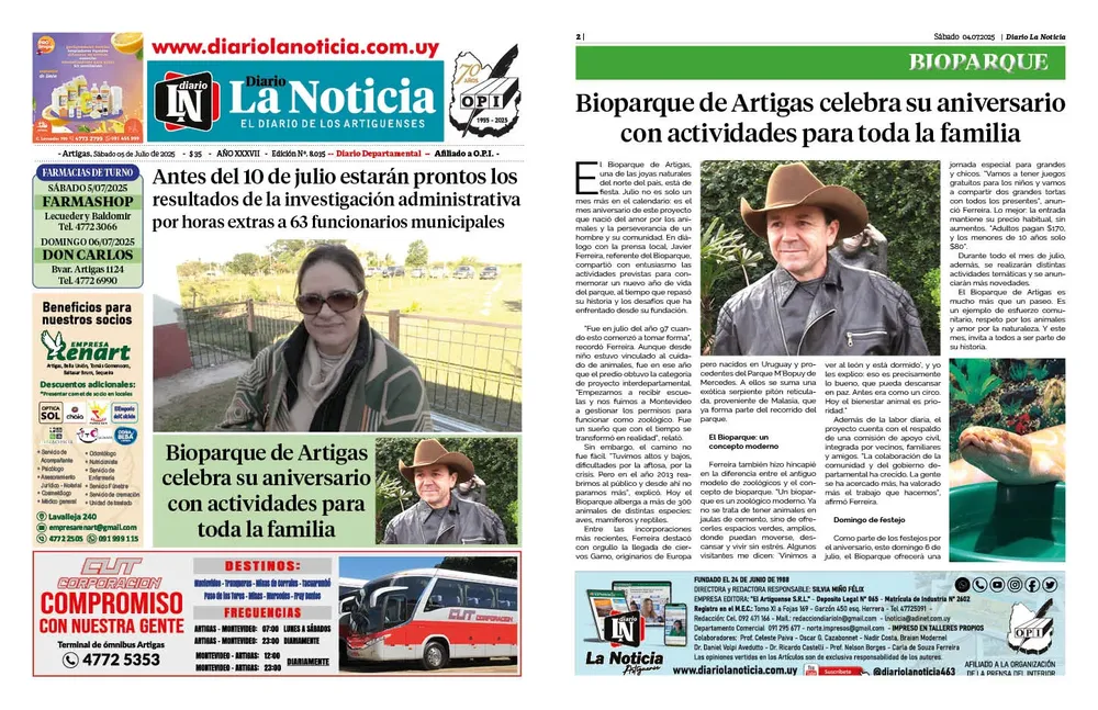 07- DIARIO FIN DE SEMANA JULIO 2025