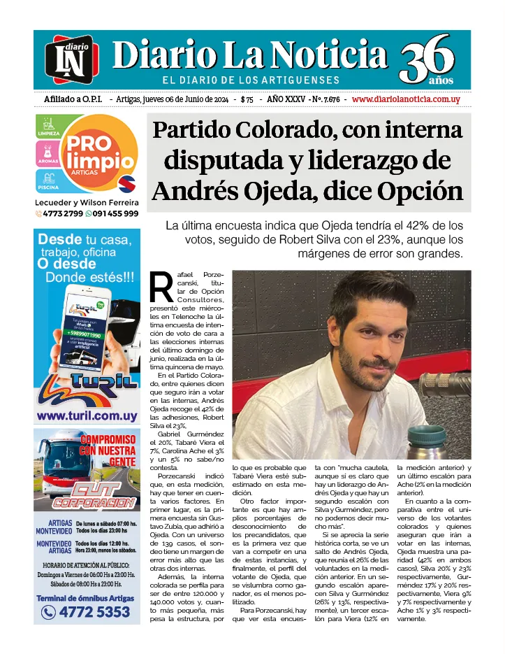 DIARIO LA NOTICIA JUEVES 06 DE JUNIO