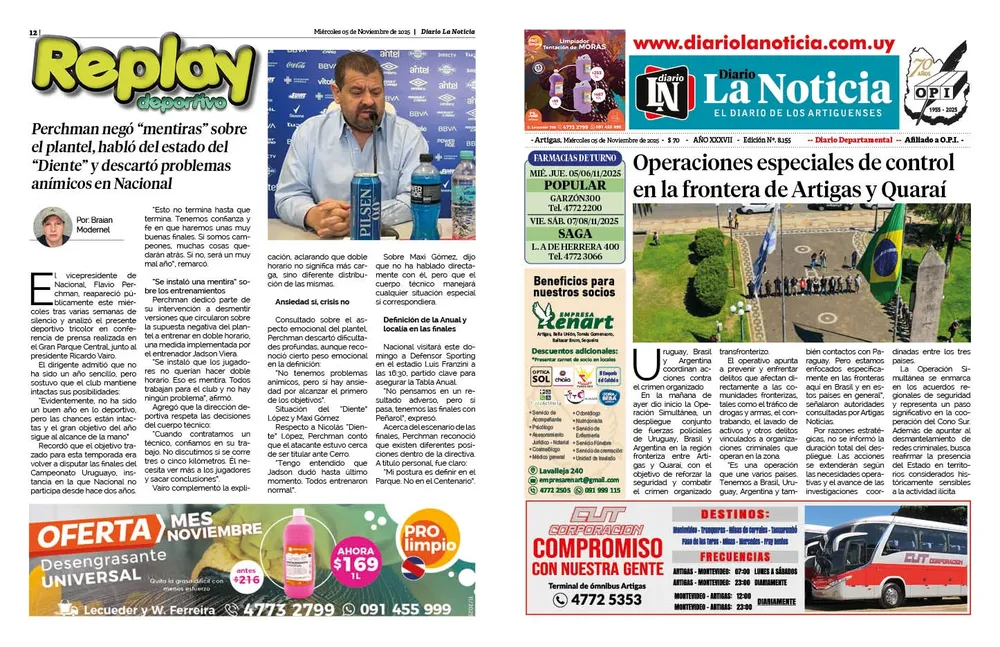 DIARIO de 12 PAGINAS TODOS LOS DIAS 05-11