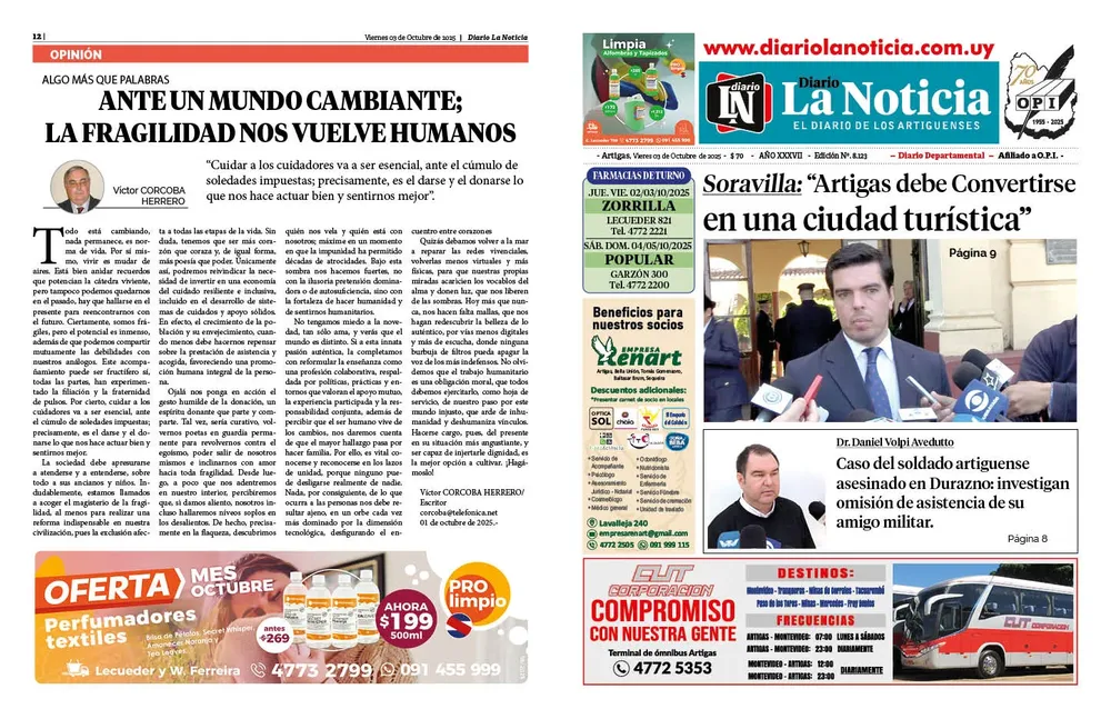 DIARIO de 12 PAGINAS TODOS LOS DIAS - Viernes 03-10-2025