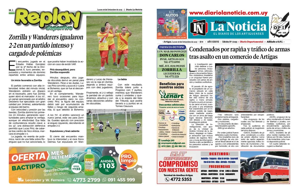 DIARIO de 12 PAGINAS TODOS LOS DIAS