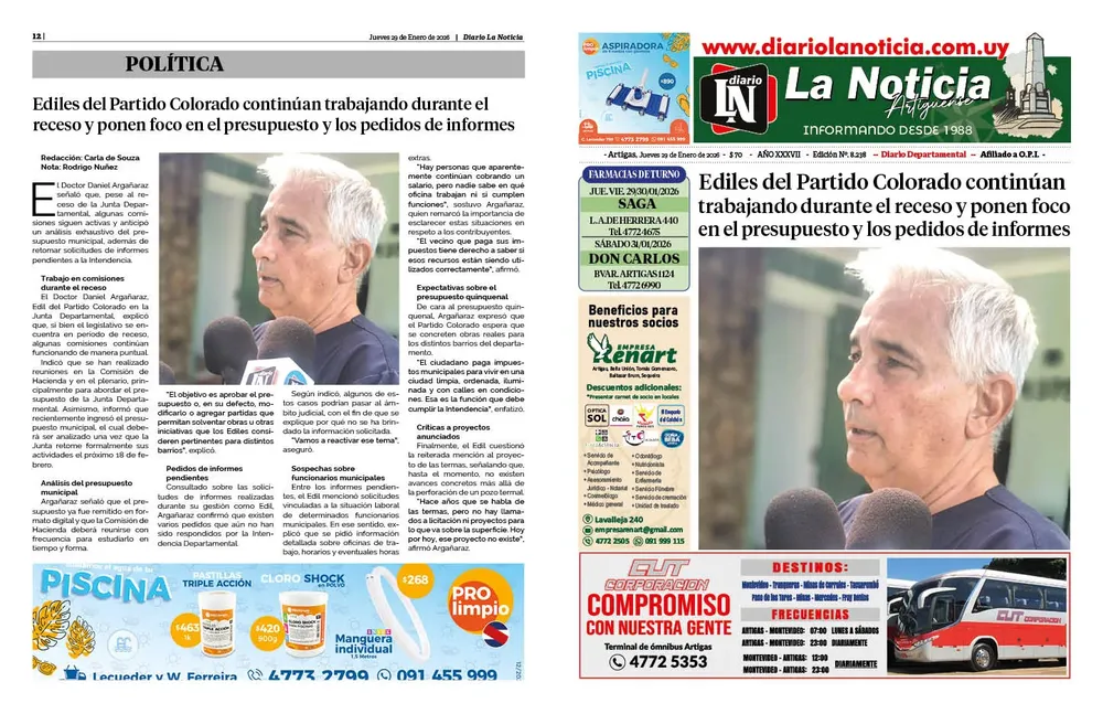 DIARIO de 12 PAGINAS TODOS LOS DIAS 29