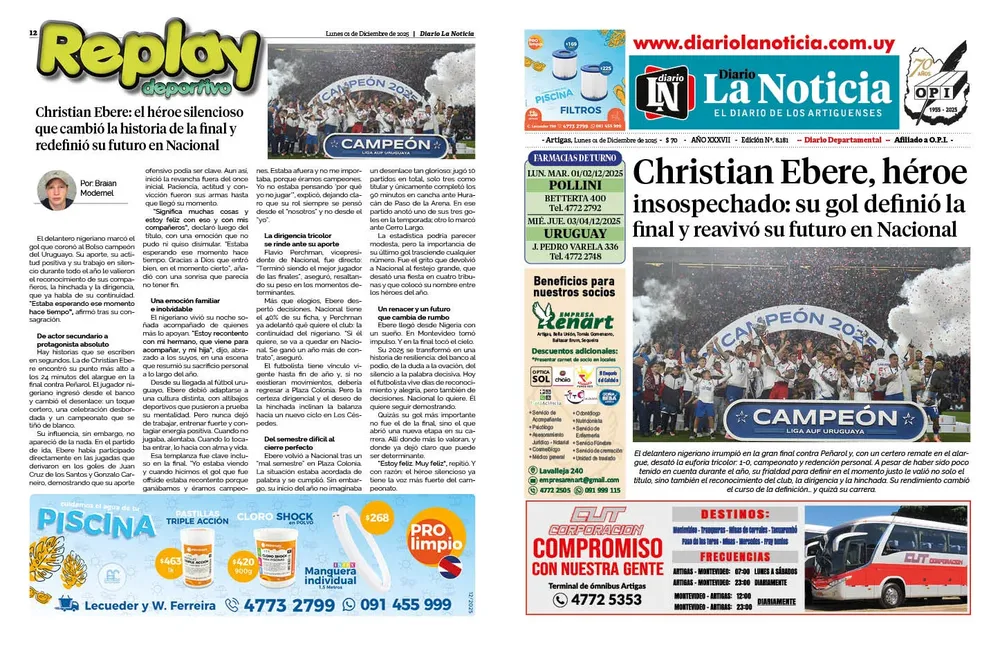 DIARIO de 12 PAGINAS TODOS LOS DIAS. ESTE