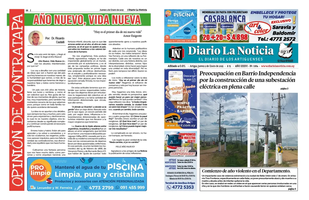 DIARIO JUEVES 02 enero