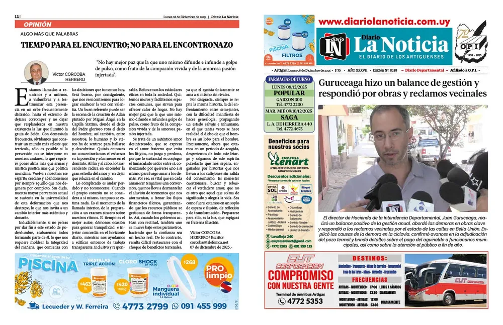 DIARIO de 12 PAGINAS TODOS LOS DIAS. ESTE