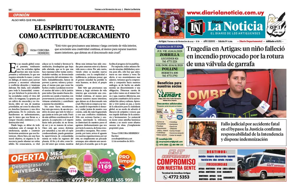 DIARIO de 12 PAGINAS TODOS LOS DIAS
