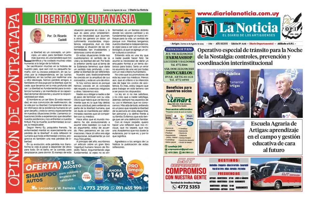 DIARIO JUEVES 2025 20-08