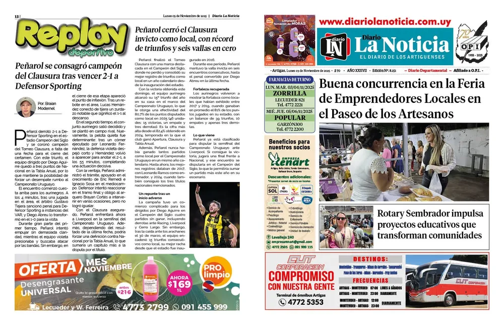 DIARIO de 12 PAGINAS TODOS LOS DIAS