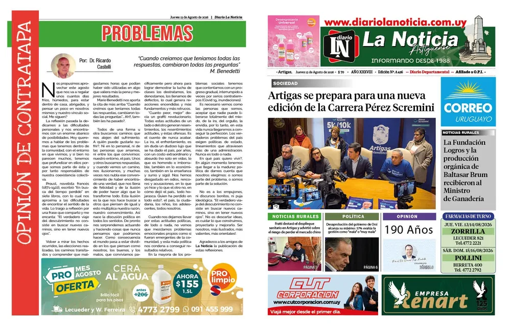 13 - JUEVES 13-08-2026