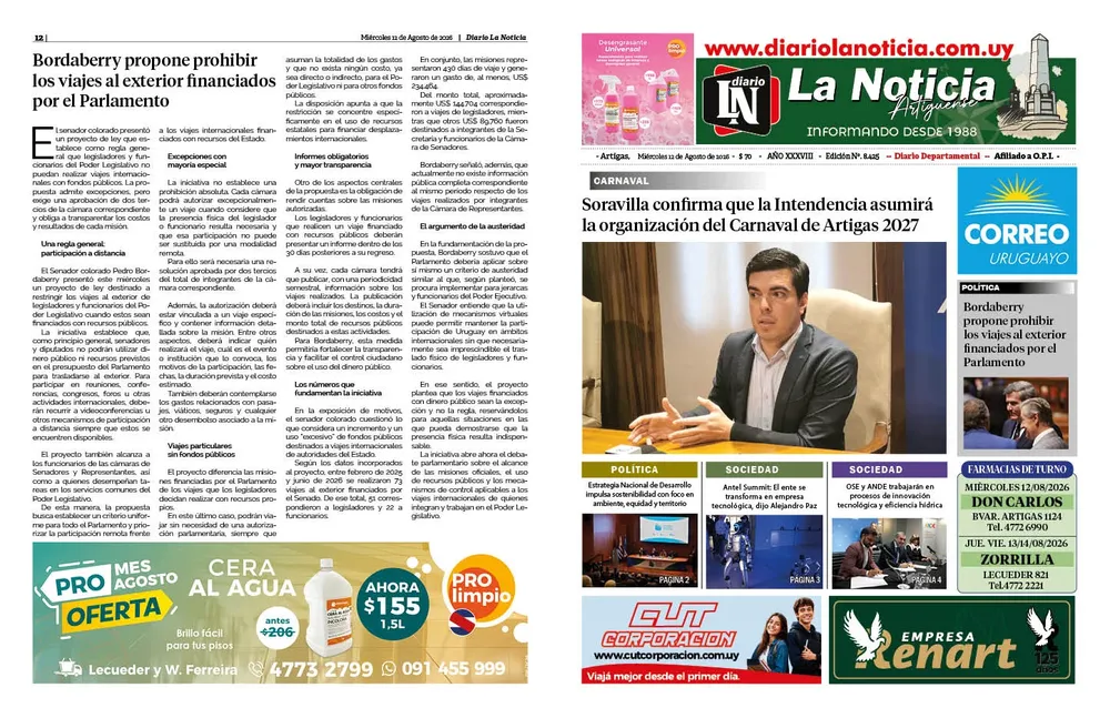 12 - MIÈRCOLES 12-08-2026