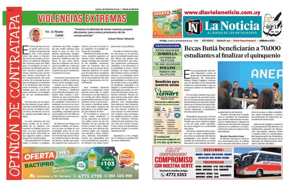 DIARIO de 12 PAGINAS TODOS LOS DIAS 11-9