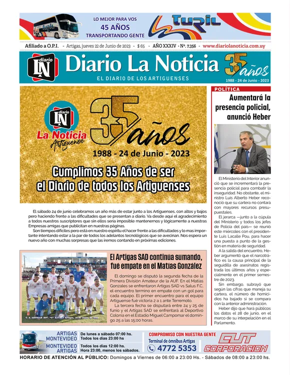 portada jueves 22