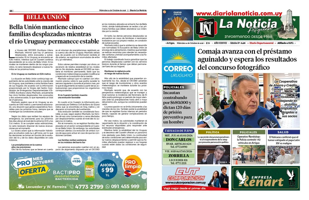 14 - MIÉRCOLES 14-10-2026