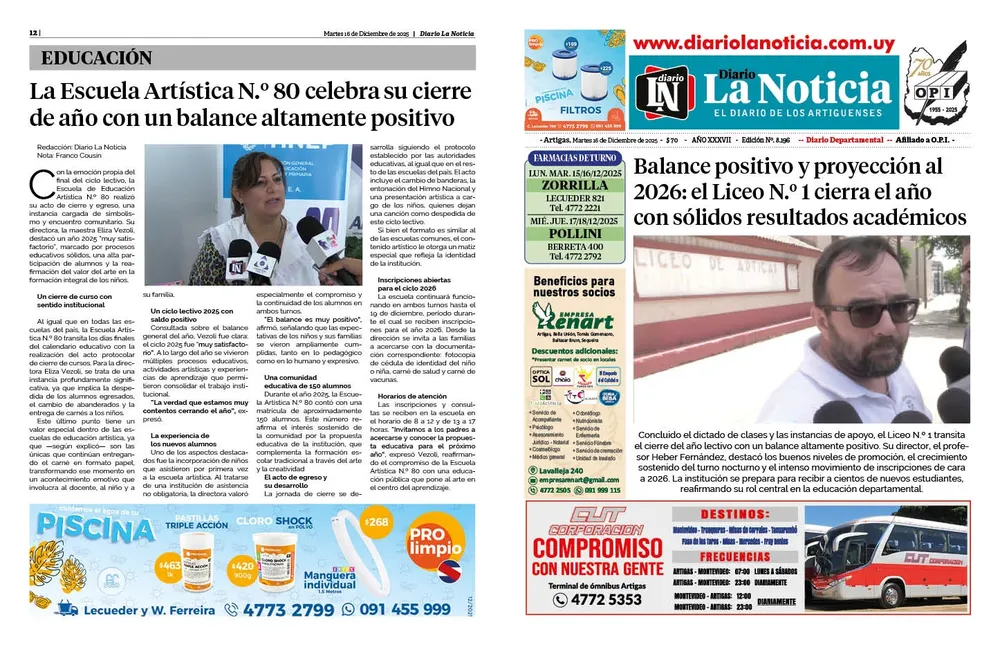 DIARIO de 12 PAGINAS TODOS LOS DIAS. ESTE