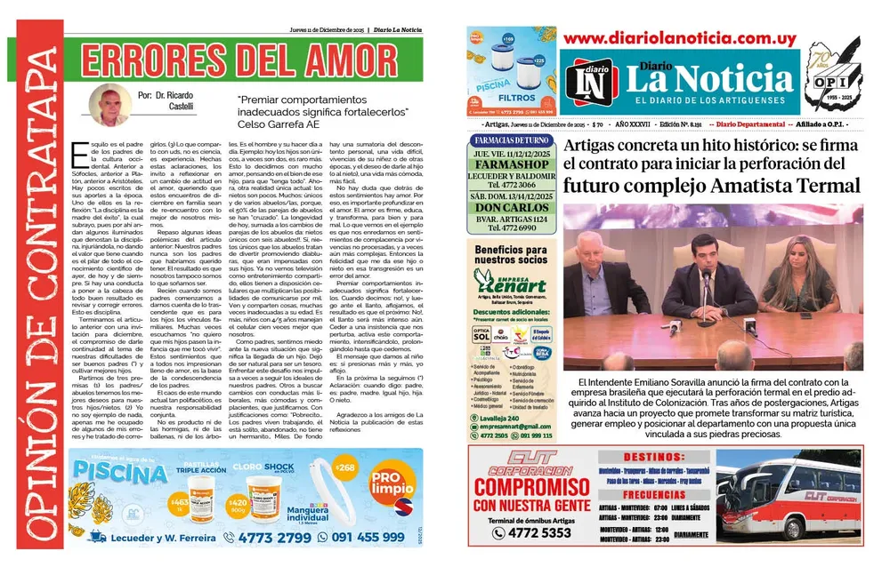 DIARIO de 12 PAGINAS TODOS LOS DIAS. ESTE 11