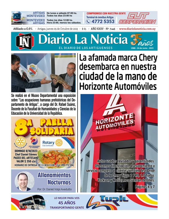 portada dde jueves 05 de octubre