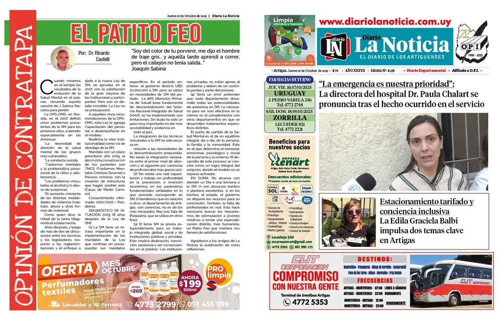 DIARIO de 12 PAGINAS TODOS LOS DIAS 2025.