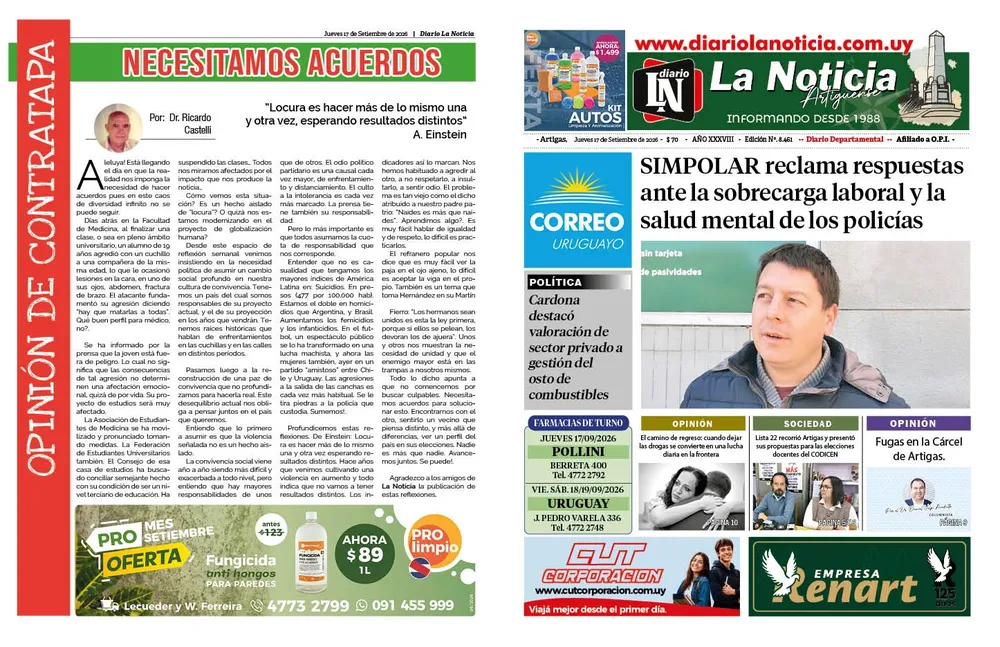 JUEVES 17-09