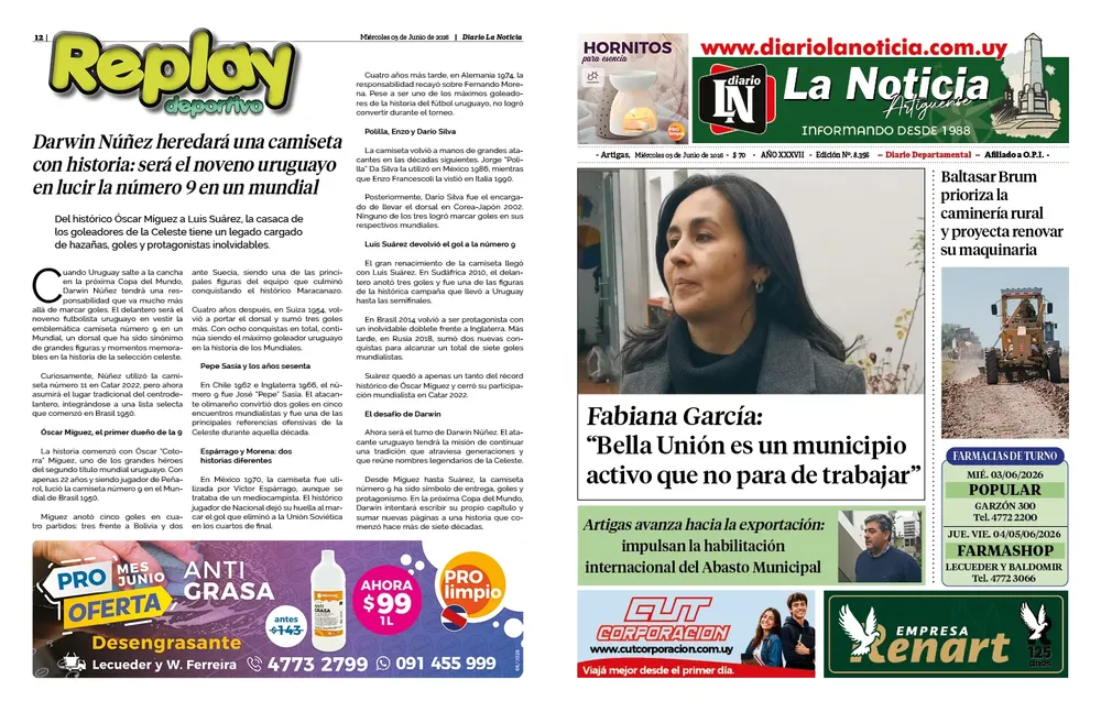 DIARIO DE TODOS LOS DIAS DE 12 PAGINAS