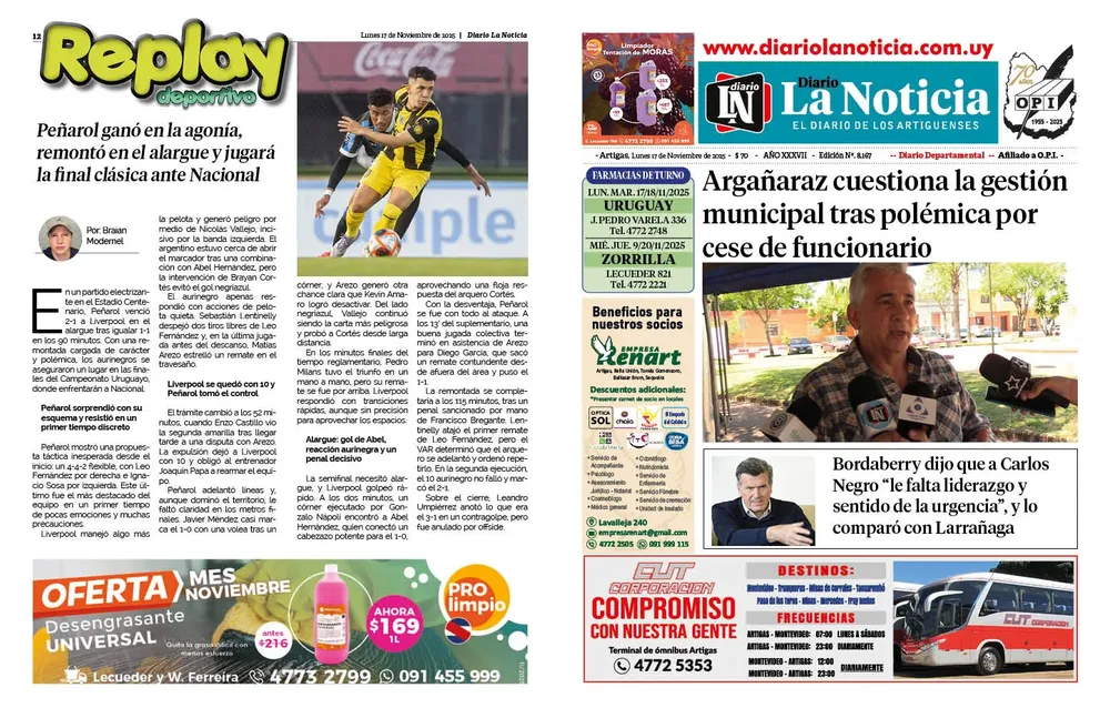 DIARIO de 12 PAGINAS TODOS LOS DÍAS 17