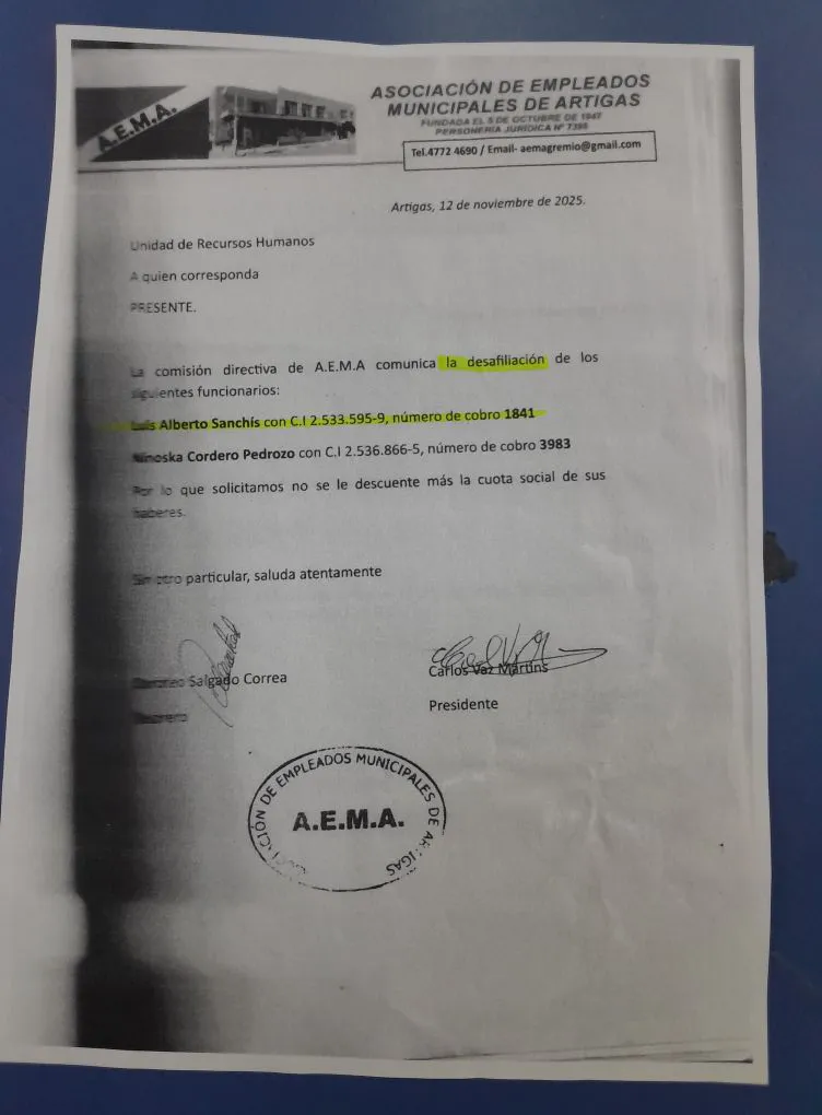 AEMA SUSPENDE FUNCIONARIOS