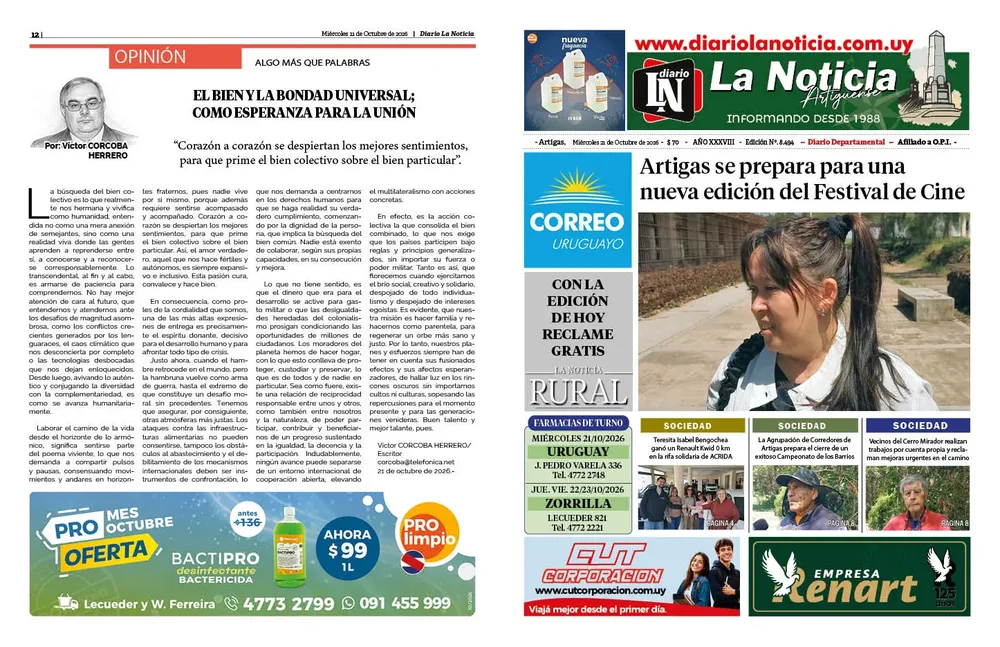 21 - MIÉRCOLES 21-10-2026